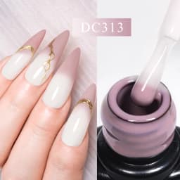 Mtssii 7ml Changing AurorasThermal Rubber Base Gel Nail Polish Nude Purple Glitter Sparking Long Lasting Manicure Art Varnish