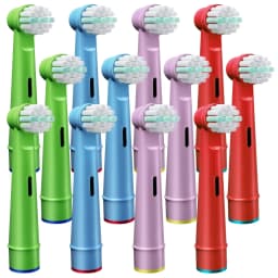 Electric Toothbrush Replacement Heads Compatible with Kids Oral B Braun Soft Bristles and Small Brush Heads for Sensitive Teeth