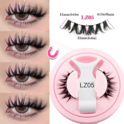YSDO 1Pair Glue-free Magnetic Eyelashes Natural 3D Mink Eyelashes 2025 New Reusable Sensitive Eye Friendly Magnet Eyelash Kit