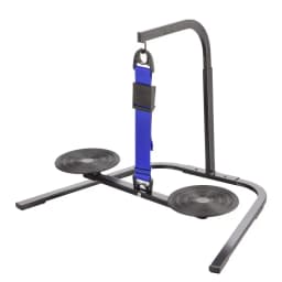 Office Sedentary Step Stool Station: Anti-cross Legs Adjustable Foot Rest Exercise Swing Footstool for Under Desk Use
