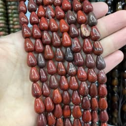 6 8 10MM Natural Stone Water Drop Turquoises Agates Quartz Jades Loose Spacer Beads For Jewelry Making DIY Bracelet Accessories