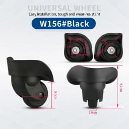 Hongsheng Suitcase Universal Wheel Trolley Case Wheel Accessories Password Travel Mute Universal Wheel Repair and Replacement