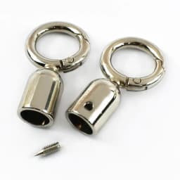 4/10/20Pcs 8mm Metal Bags Strap Buckle O Ring Spring Snap Hook for Keychain Hanging Bell Handbag End Stopper Bag Accessories