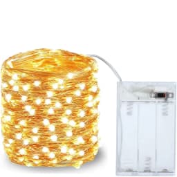 50Leds 100Leds Battery String Fairy Lights Copper Wire Christmas Light Wedding Party Holiday Fairy Lights Battery Power Supply