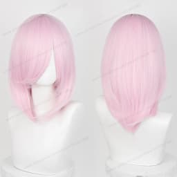 Anime 40cm Medium Basic Synthetic Bang Blond Cosplay Wig Black White Red Pink Green Brown Gold Blue Women Heat Resistant Hair