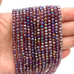 2 3 4 6 8mm Austria Faceted Crystal Beads Rondelle Loose Spacer Bracelets Earring DIY Glass Beads for Jewerly Making