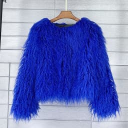DEAT Fur Imitation Fur Coat Korean Version Pure Color Beach Wool Women's Short Coat Straight 2026 Winter Wram Jackets 11A06487