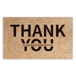 9.0x5.4cm Pink Black Foil Stamp Greeting Label Custom Thank You Cards For Small Bussiness Gift Box Decoration Packaging Supplies