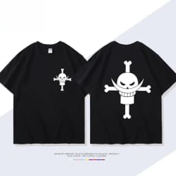 2026 New ONE PIECE Animation Derivatives White Beard Edward·Newgate Print T-shirt Short Sleeve T-shirt Men's and Women's T-shirt