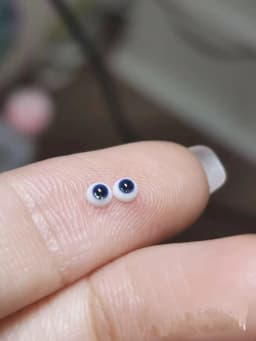 Thumb doll BJD mini doll eyes spherical joint doll accessories children's toys 3mm 4mm eyes