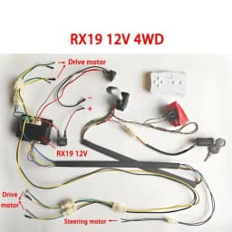 1set DIY Wire Switch Receiver RC Kit With 2.4G Remote Control Baby Electric Car Controller For Kids Electric Car Modified