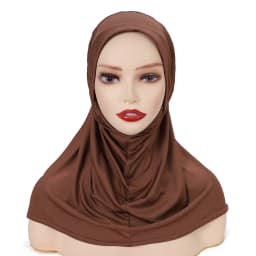Instant Jersey Hijab Premium Stretch Jersey Headscarf Pre-Sewn Quick Hijab for Muslim Women No Tie Comfortable Hijab for Daily