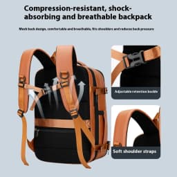 Commuter Laptop Backpack, Expandable, Waterproof Business Casual Backpack, 15.6 Inches, Large Capacity Travel Backpack