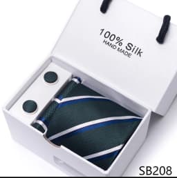 Classic Style 65 Colors Sales Silk Tie Handkerchief Cufflink Set Men Necktie Box Solid Color Sky Blue Fit Wedding Office Cravat