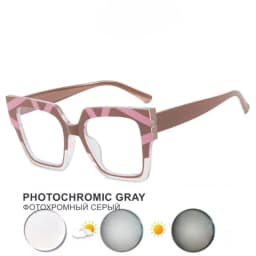 Color Matching Large Frame Cat's Eye Anti-Blue Light Myopia Glasses Frame Fashion Cool Plain Glasses -25~-600
