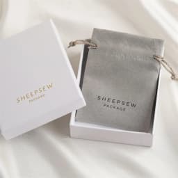 SheepSew Elegant Personalized Jewelry Packaging Set Custom Deboss Embossed Logo Drawer Box With Soft Suede Pouch For Wedding Bir