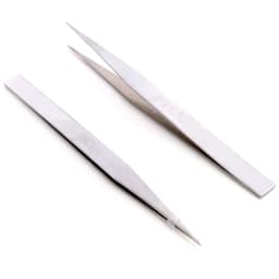 Anti-Static Excellent Quality Tweezers Bend Long nose Cross Tweezers For intersperse Beads Jewerly Sewing Accessories Tools