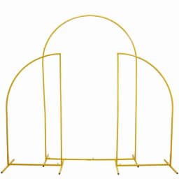 Metal Wedding Garden Arch Easy Assembly Backdrop Stand Balloon Arch Frame for Garden,Yard,Wedding, Birthday Party,Indoor Outdoor