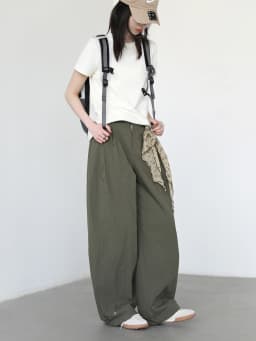 CHIC VEN Women Pants Casual Solid Loose Overalls High Waist Wide Leg Trousers Thin Female Sport Pant Spring Autumn New 2026