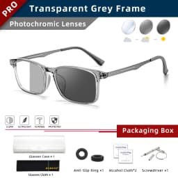 BLMUSA UltraLight Titanium Leg Anti Blue Ray Reading Glasses Myopia Multifocal Optical Eyesses Photochromic Prescription Eyewear
