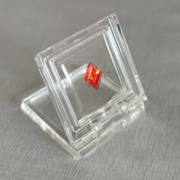 Transparent Loose Diamond Jewelry Storage Box Gemstone Gift Packaging Box Floating Gems Organizer Stone Zircon Display Showcase