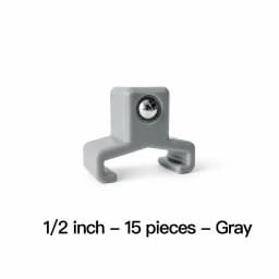 15Pack ABS Plastic Socket Organizer Rail Replacement Clips, 1/2 3/8 1/4 Drive Spring Loaded Ball Bearing Socket Holder Tool Rack