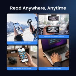 Vention USB C Micro SD Card Reader USB 3.0 TF Card OTG Adapter for iPhone 15-17 Pro iPad Android Camera Cardreader Up to 2TB