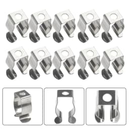 10pcs Spring Terry Clips Narrow Base Tool Stainless Steel Spring Terry Clamp Heavy Duty Tool Storage Rack 25mm 30mm 32mm 35mm