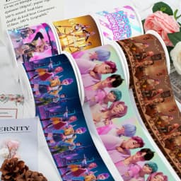 K P Girl Group D H W 5yards Grosgrain Ribbon Satin Ribbon for Wrapping Hair Bow DIY Decoration Gift Packing Key FOB Ribbon