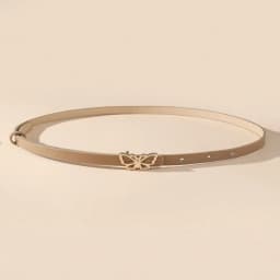 A Small Waist Belt with a Butterfly Buckle, Suitable for Dresses, Shirts and Jeans. It's a New Summer Style That Cinches the Wai