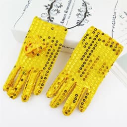1 pair of children's high elasticity sequin gloves, dance competition, dance performance, party performance, exquisite children'