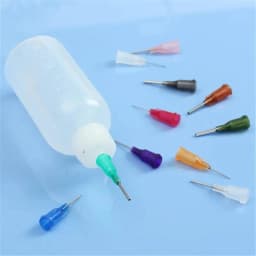 30ml/50ml Transparent Glue Bottle Polyethylene Needle Dispenser Dispensing Bottle For Rosin Solder Flux Paste With 11 Needles