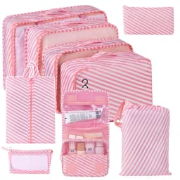 8/9/10/11 Pcs Set Travel Organizer Storage Bags Suitcase Packing Cubes Set Cases Portable Luggage Clothe Shoe Tidy Pouch Folding