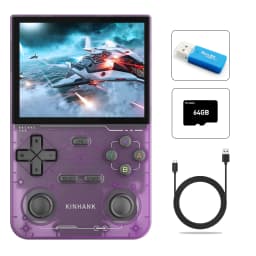 KINHANK K36 Retro Handheld Video Game Console 500nit 3.5 Inch IPS Screen 16000 Games Emulator for PS1/PSP/DC/N64/SS