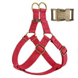 Custom PU Leather Harness And Leash Engraved Dog ID Buckle Harnesses Vest Pet Leading Rope Durable For Small Medium Dogs Bulldog