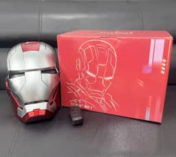 Marvel 1/1 Iron Man Jarvis Mk5 Mk50 Helmet Wearable Automatic Voice-Activated Electric Open And Close Series Home Decor Gift