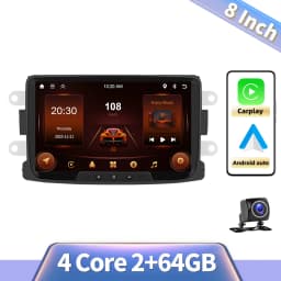 Podofo 8" Carplay Android Car Radio For Renault Car Intelligent System 2 Din GPS Navigation RDS Multimedia Car Radio