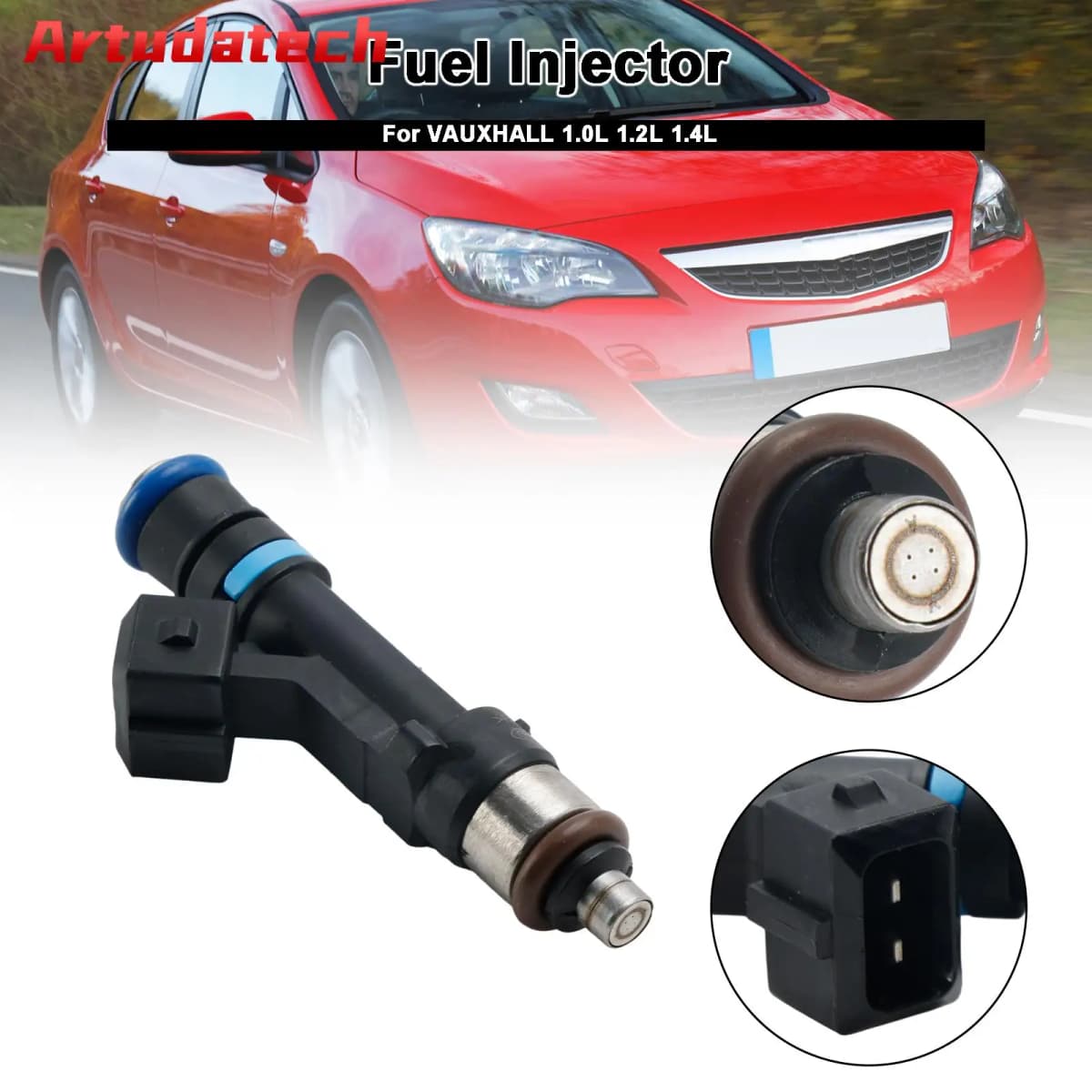 Artudatech 1PCS PETROL ENGINE FUEL INJECTOR 24420543 fIT VAUXHALL 1.0 1.2 1.4 0280158181