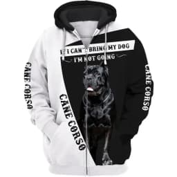 1 Piece Custom Your Picture Never Underestimate An Old Man With A Cane Corso 3D Print Hoodies Men For Women Pullovers Zipper Hoo