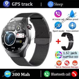 New For Android ios Smart Watch Men HD AMOLED Screen GPS Motion trajectory Heart Rate Bluetooth Calls SmartWatch Waterproof Hw12