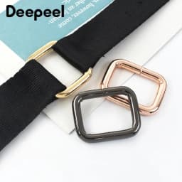 5Pcs Deepeel 13-50mm Metal Ring Buckles for Bags Straps Webbing Belt Connect Clasps Dog Collar Adjust Loop Hook DIY Accessories