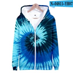 Colorful Spiral Dizzy Pattern Hoodie Men Women Optical Illusion Hoodies Sweatshirt Harajuku Tie Dye Jacket Coat Clothes