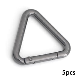 5pcs Triangle Key Ring, Spring Snap Clip Hook Trigger Keychain Kettle Buckle for Bags Purses