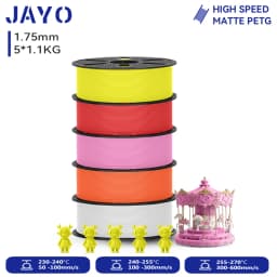 JAYO 5.5KG 3D PETG / High Speed Matte PETG / PLA Classic Printer Filament 1.75mm 3D Printer Filament Neatly Wound PETG for 3D