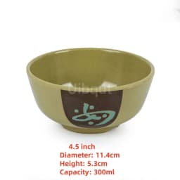 4.5 5 inch 2 10 pcs set Break resistant Melamine Bowl Thickened Flower Rice Soup Snack Bowl Plastic Food Tableware Chinese Bowls