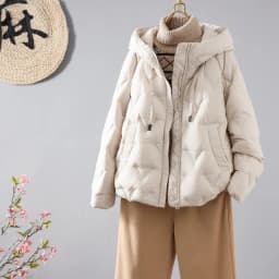 Schinteon Women Light 90% White Duck Down Jacket Casual Loose Autumn Winter Outwear with Hood Korean Style Coat 2026 New