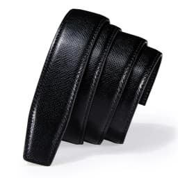New Blue Color Cowskin Genuine Leather Automatic Buckle Belts for Men Casual Cowboy Belt without buckle Replacement belts