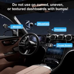 Magnetic Car Phone Holder Stand For Magsafe 360° Adjustable Vacuum Car Phone Mount for Car/Desk/Bathroom/Universal Use