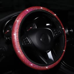 Car Steering Wheel Cover Elastic Handle Cover colorful bronzing Universal 37/38cm Diamond BlingBling steering wheel accessories