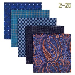 5 Pack Mens Suit Pocket Square Handkerchief Set Various Hanky Lot Classic Gentlemen Wedding Gift Accessories Large Dropshipping